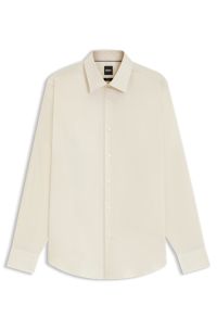 Regular-fit shirt in easy-iron cotton poplin, White