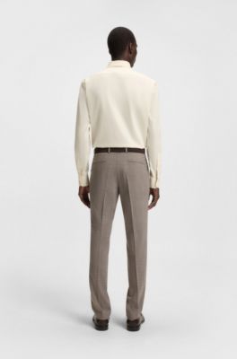 Regular-fit shirt in easy-iron cotton poplin, White