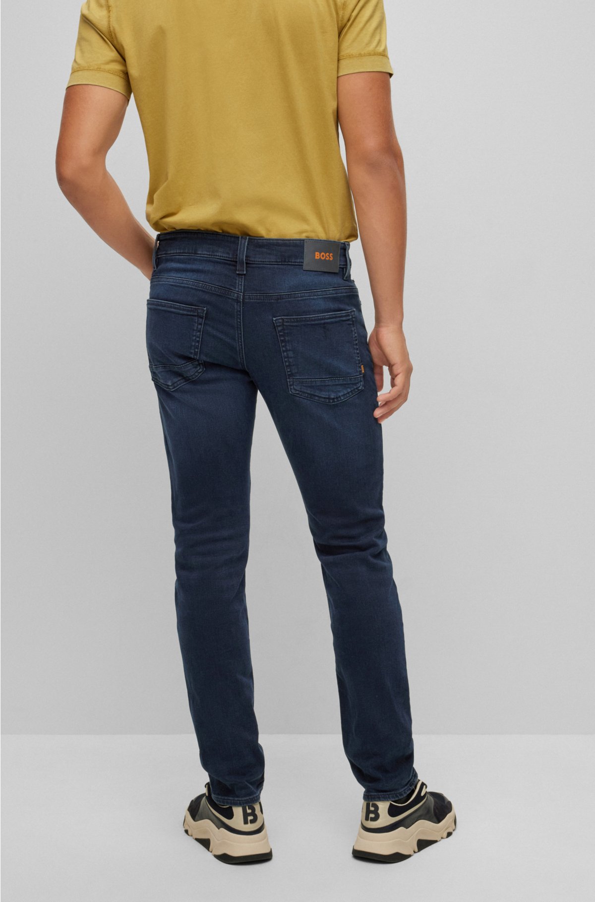 BOSS Slim-fit jeans blue-black comfort-stretch denim