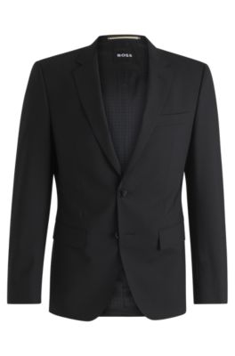 BOSS - Slim-fit suit jacket in stretch virgin wool