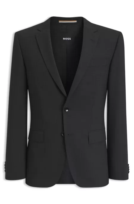 Slim-fit jacket in stretch wool