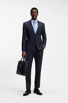 BOSS - Slim-fit suit jacket in stretch virgin wool