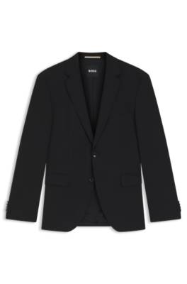 Regular-fit jacket in stretch wool 4
