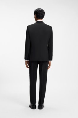 Regular-fit jacket in stretch wool 2