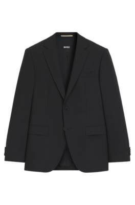 Regular-fit jacket in stretch wool 4
