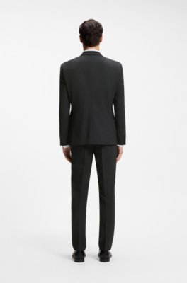 Regular-fit jacket in stretch wool 2