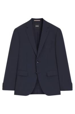 Regular-fit jacket in stretch wool 4