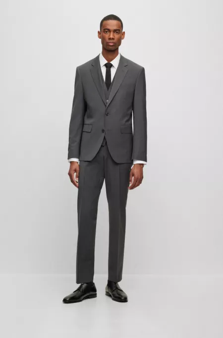 Single-breasted jacket in a wool blend