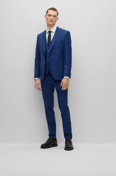 Single-breasted jacket in a wool blend