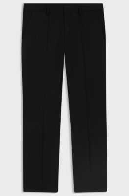 Formal trousers in a wool blend, Black