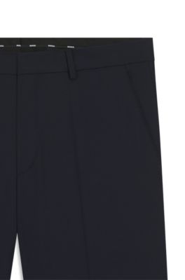 Formal trousers in a wool blend, Dark Blue