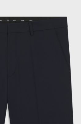 Formal trousers in a wool blend, Dark Blue
