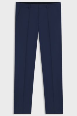 Formal trousers in a wool blend, Light Blue
