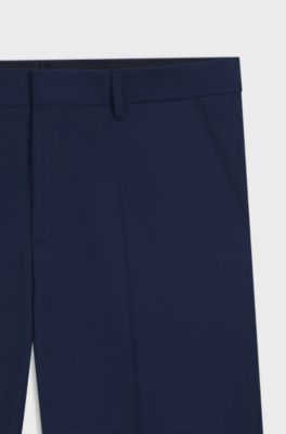 Formal trousers in a wool blend, Light Blue