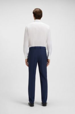 Formal trousers in a wool blend, Light Blue