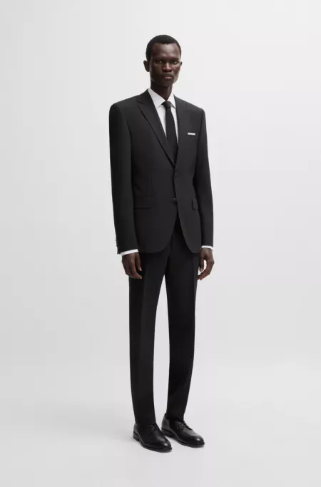 Slim-fit trousers in stretch virgin wool