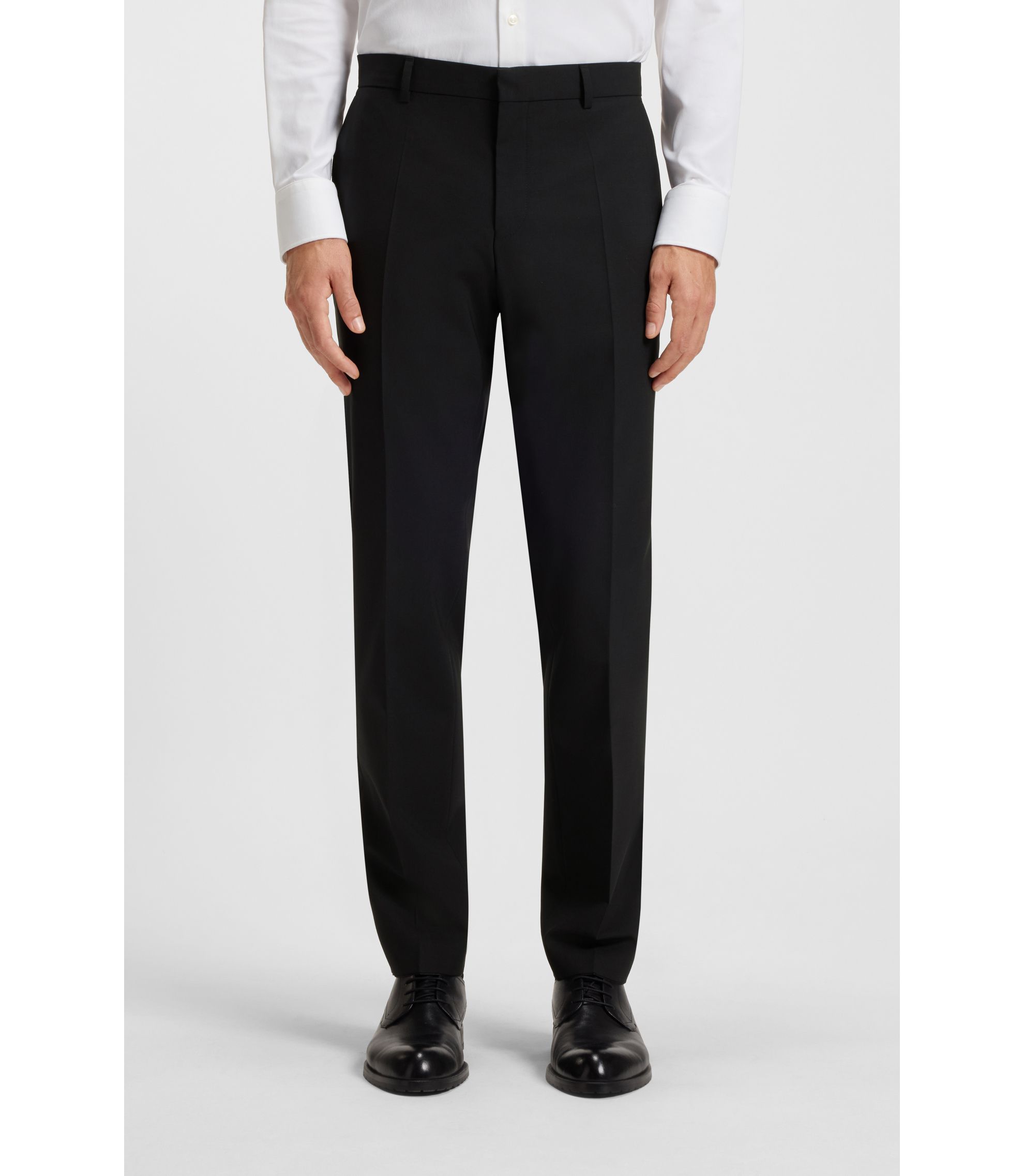 Slim-Fit Hose aus Stretch-Wolle