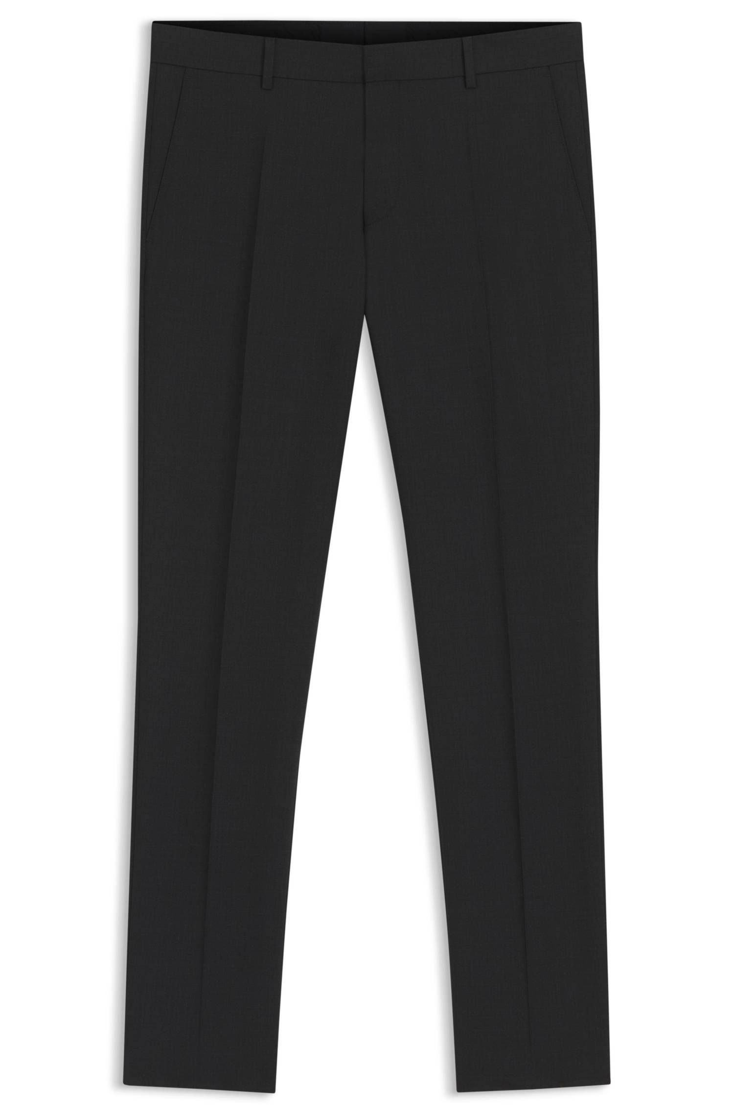 Boss Slim-fit trousers in stretch wool byxor herr – bild 4