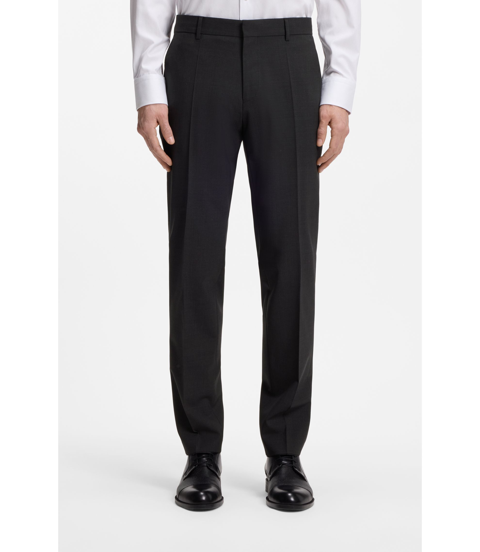 Slim-Fit Hose aus Stretch-Wolle