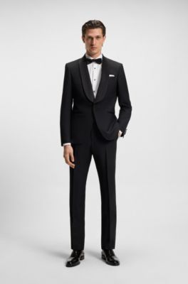 Chemise habill&eacute;e Slim Fit en popeline de coton stretch facile &agrave; repasser, Blanc