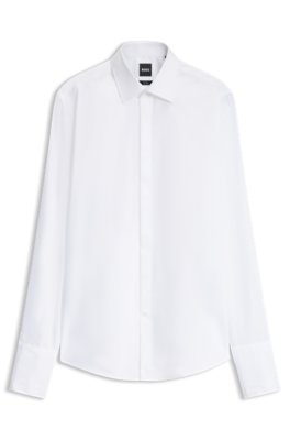 Boss Uomo Bianco - Camicia In Cotone - Shirts - M - Immagine 3