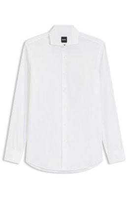 Chemise Slim en twill de coton stretch