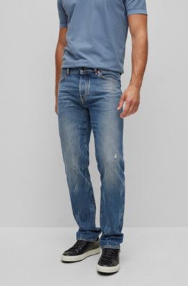 in Denim-Qualität Neu Slim Fit HUGO BOSS Herren Jeans Designer Hose 