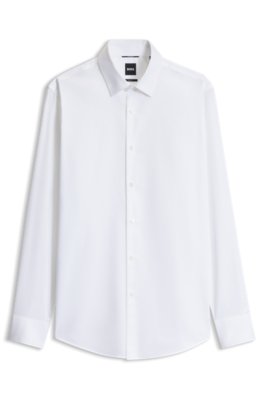 Chemise Slim en coton structuré haute performance