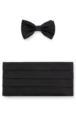 Hugo Boss Silk Bow Tie And Cummerbund Gift Set
