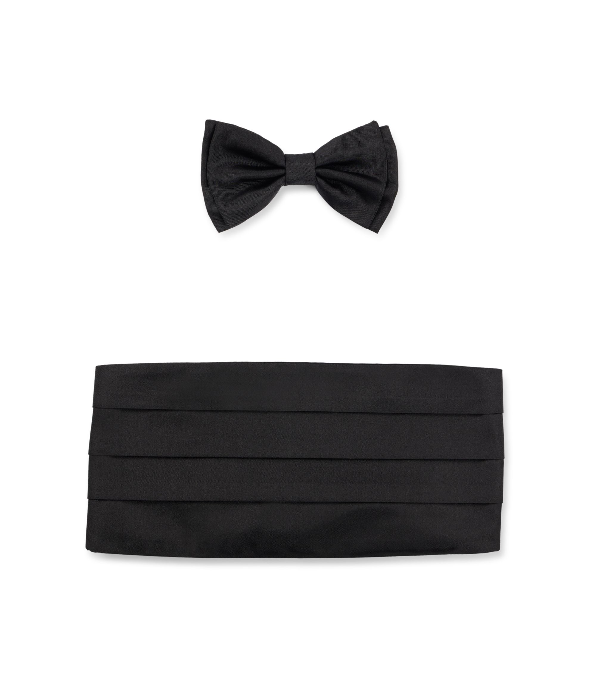 Geschenk-Set mit Fliege und Kummerbund aus Seide