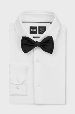 Silk bow tie and cummerbund gift set, Black