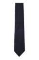Cravatta formale in seta jacquard, Blu scuro