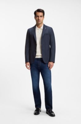 Slim-fit blazer, Dark Blue