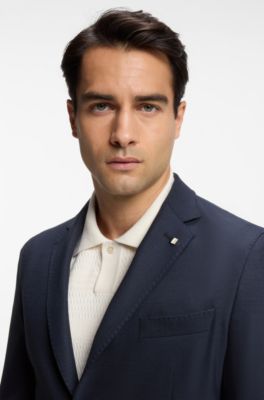 Slim-fit blazer, Dark Blue
