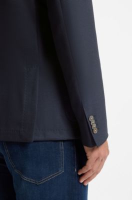 Slim-fit blazer, Dark Blue