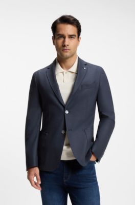 Slim-fit blazer, Dark Blue