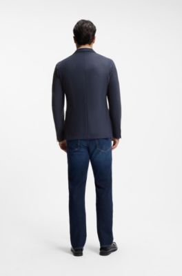 Slim-fit blazer, Dark Blue