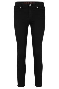 Extra-slim-fit jeans in black comfort-stretch denim, Black