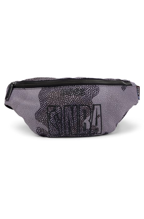 BOSS & NBA patterned recycled-material belt bag with dual branding, NBA Generic