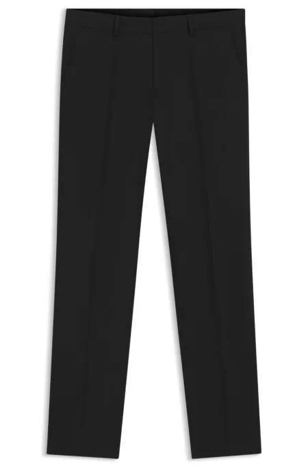 Regular-fit trousers in stretch wool