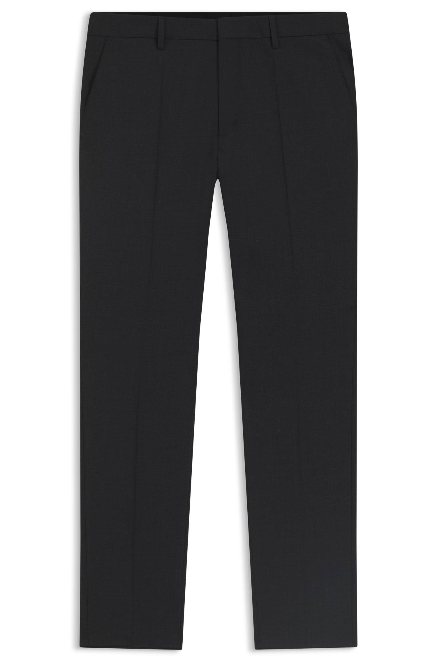 Boss Regular-fit trousers in stretch wool byxor herr – bild 4