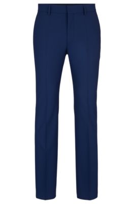 BOSS - Regular-fit trousers in stretch virgin wool