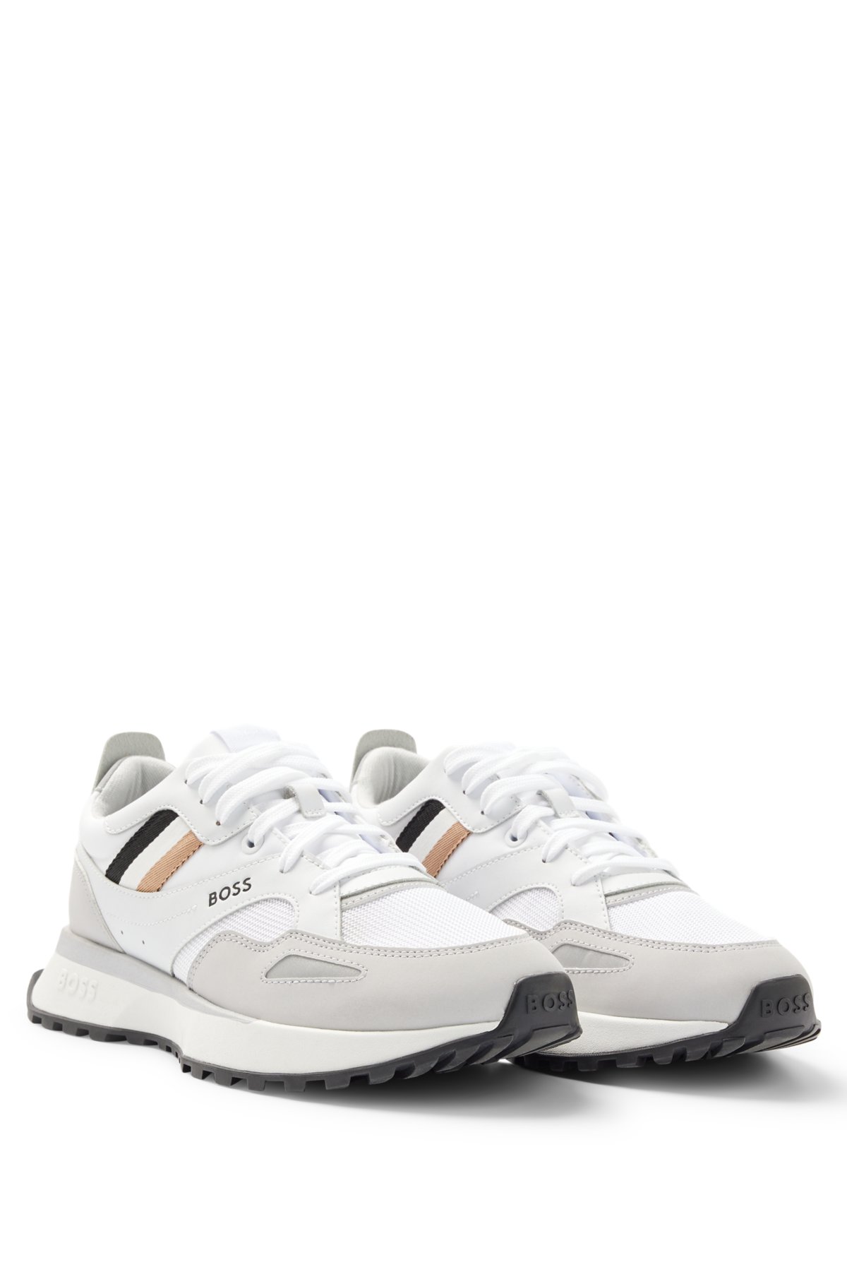 BOSS: sneakers for man - White  Boss sneakers 50480546 online at