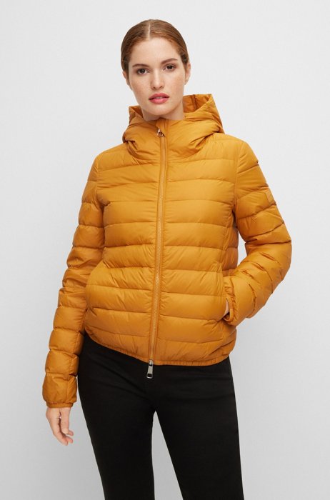 Water-repellent hooded jacket, Dark Yellow
