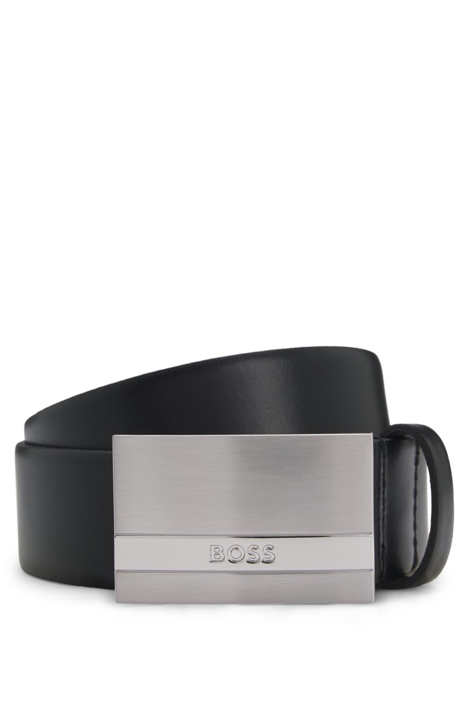 Plaque-buckle belt