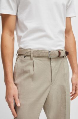 SVNX - Ceinture tissée avec boucle décorative - Naturel