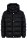 BOSS 博斯字母组合徽章和衬里设计防泼水羽绒夹克外套,  001_Black