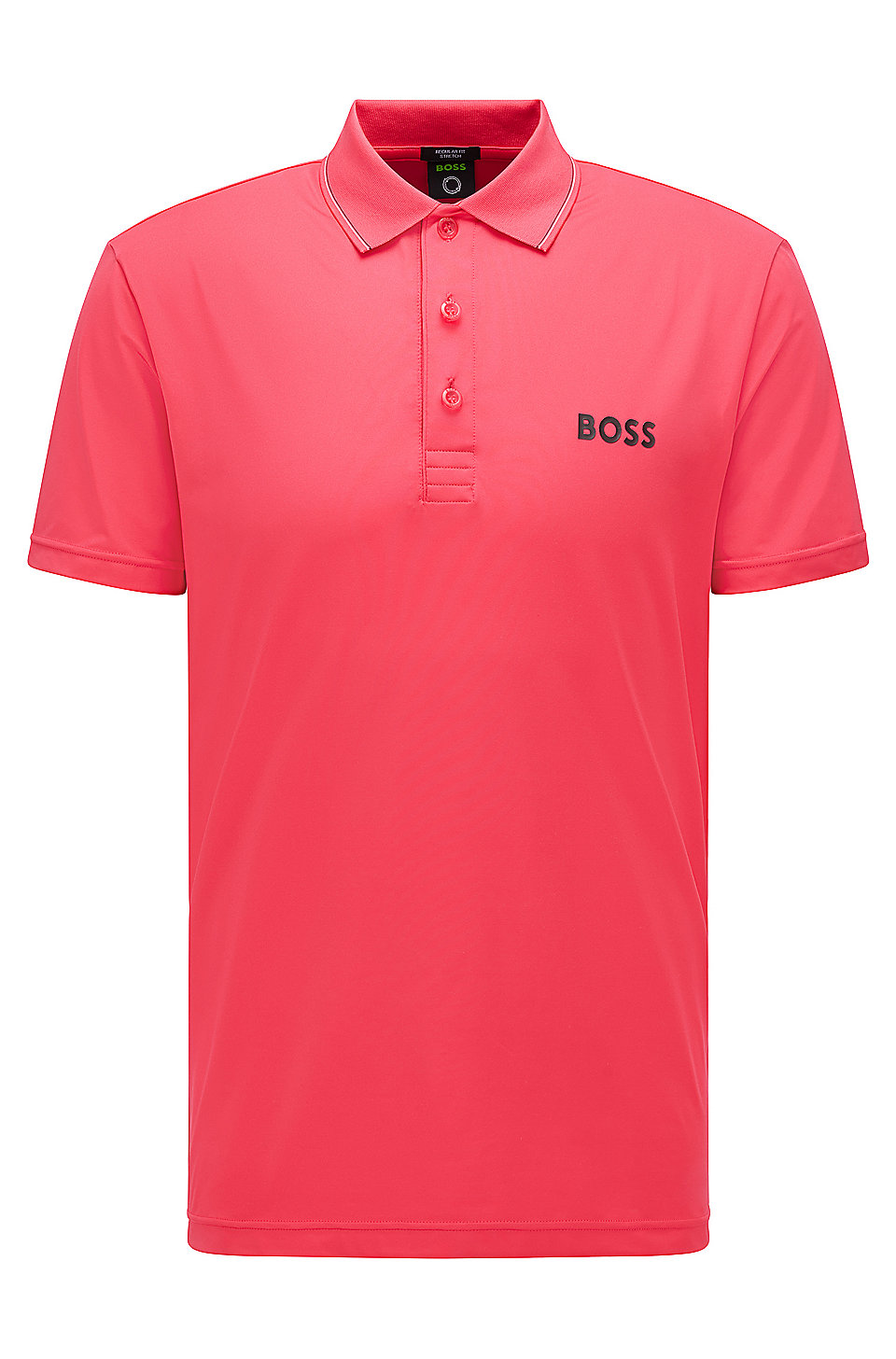 Kamel Bryggeri underviser BOSS - Logo polo shirt in performance-stretch jersey