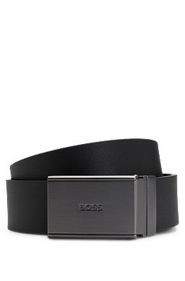 Hugo boss reversible belt black outlet brown