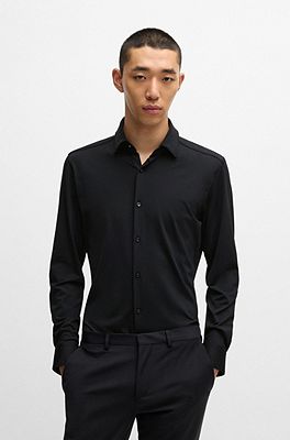 Hugo boss deals mens black shirt